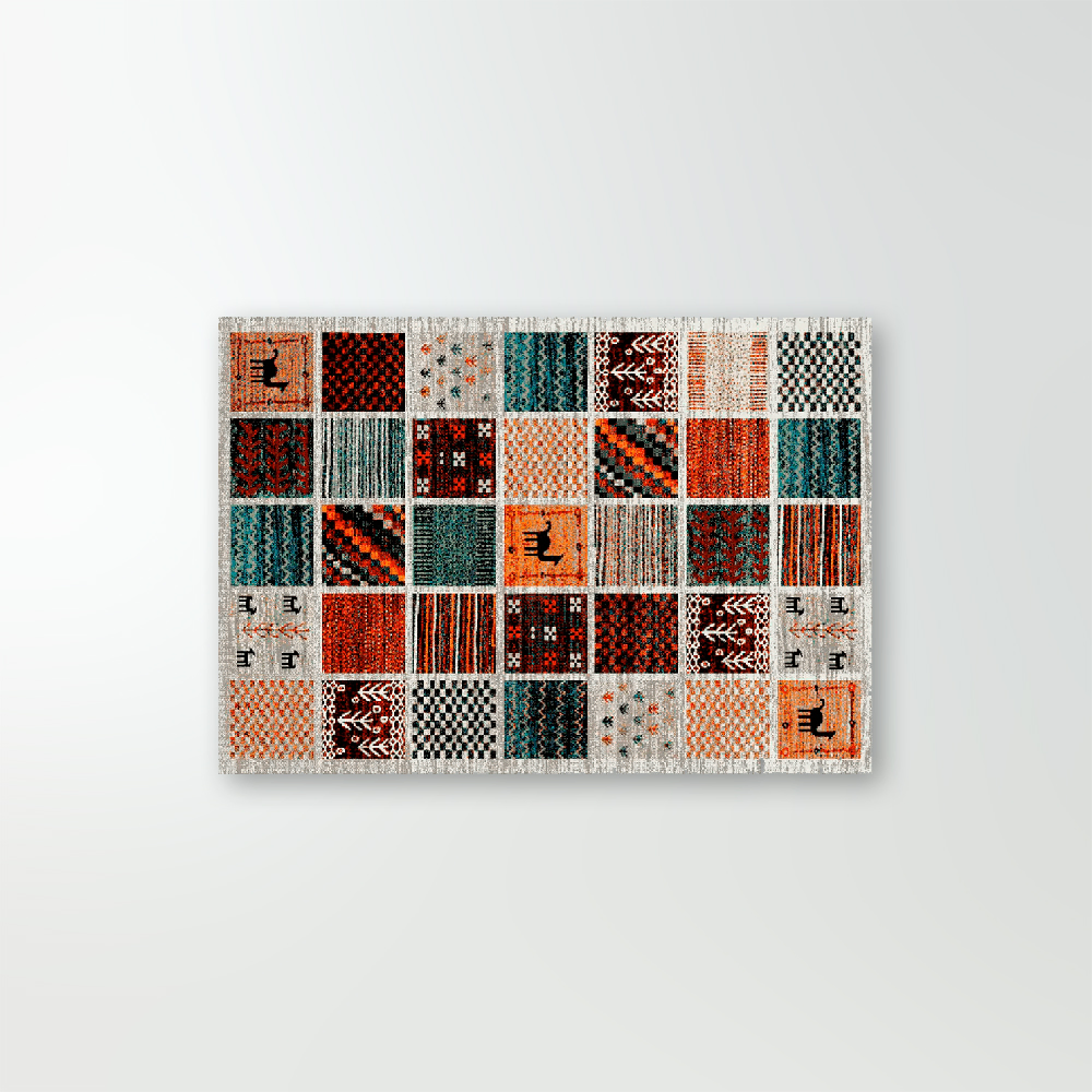 Tapete de Diseño Étnico Multicolor Ethny C