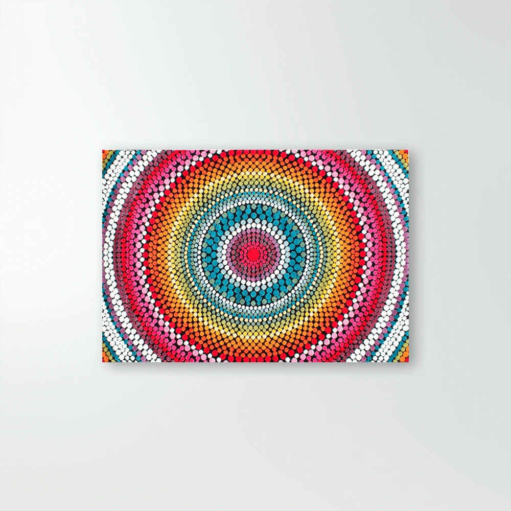 Tapete de Diseño Mandala Multicolor Mandala A