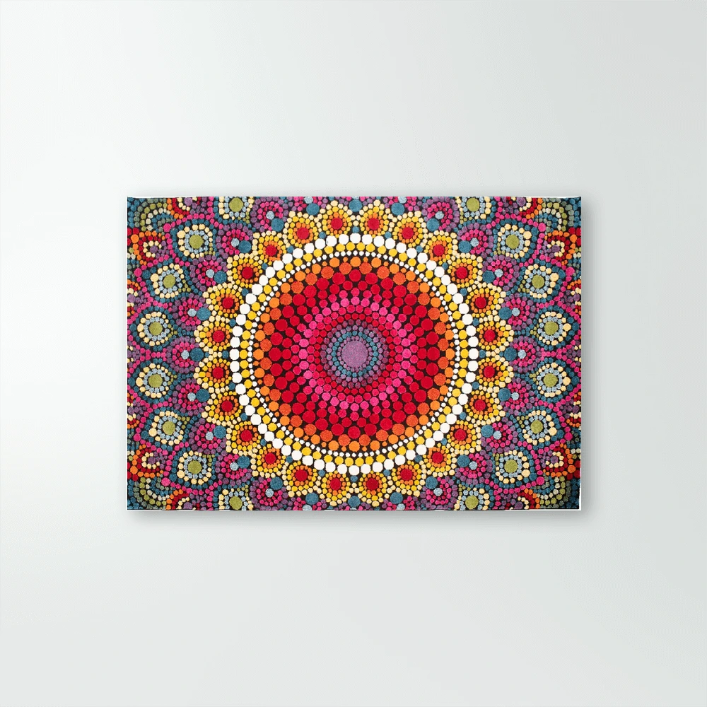Tapete de Diseño Mandala Multicolor Mandala C