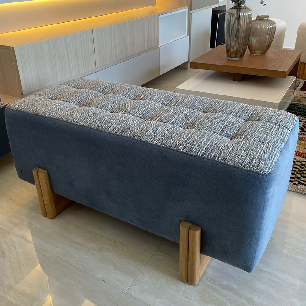 Banqueta Puff Estampada Divi