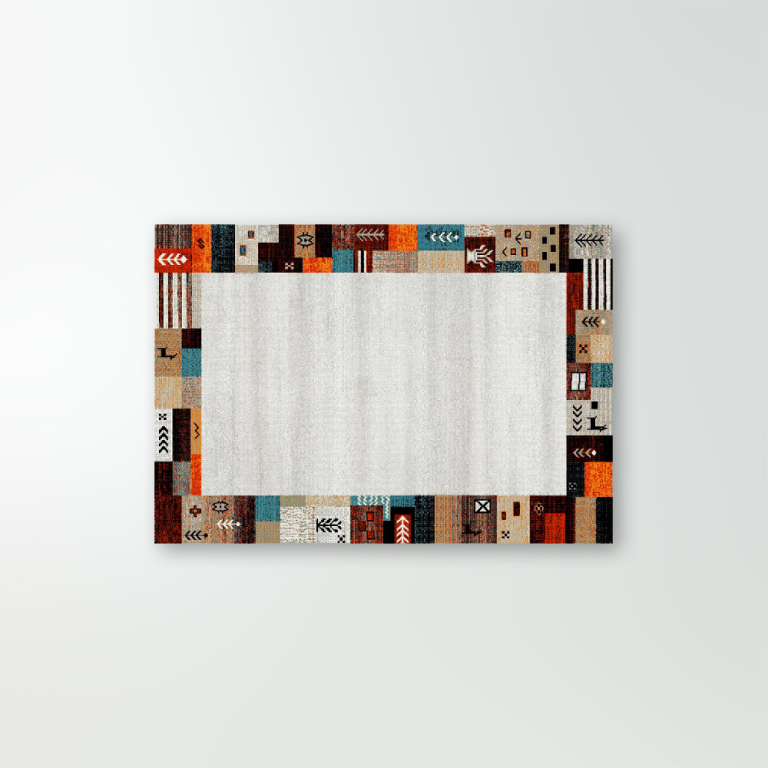 Tapete de Diseño Étnico Multicolor Ethny A